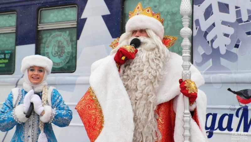 Около 450 тыс. человек стали участниками мероприятий поезда Деда Мороза