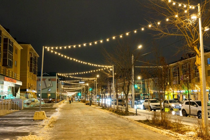 В Альметьевске к Новому году украсят 17 локаций, отражающие нацпроекты страны