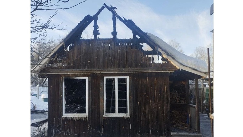 Баня сгорела в деревне Агломазово Спасского округа