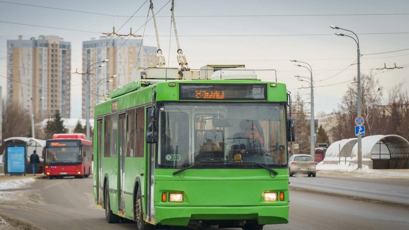 На Танковом кольце в Казани из-за повреждения сети остановлено движение троллейбусов
