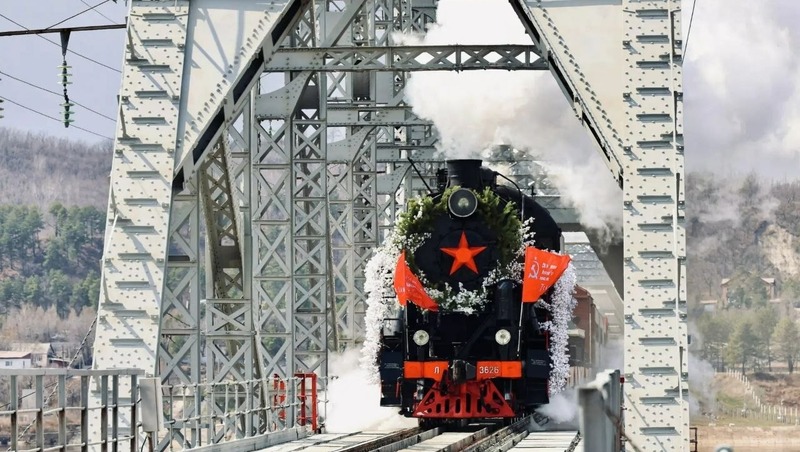 Около 20 тыс. км проедут по России ретросоставы «Поезда Победы»