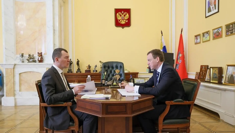 Павел Малков встретился с министром спорта РФ Михаилом Дегтяревым