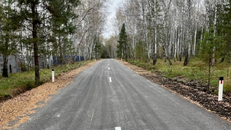 В Омской области отремонтировали дорогу к детскому лагерю