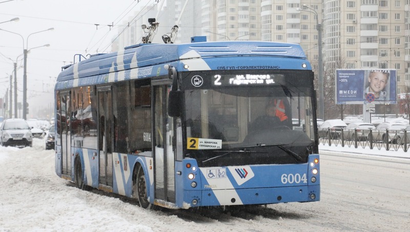 Движение троллейбусов по Гражданскому проспекту возобновили в Петербурге