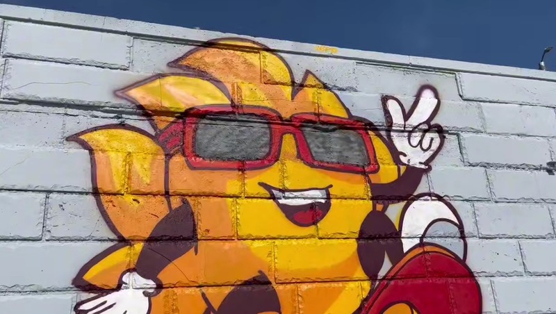 Новое граффити появилось на ул. Бударина