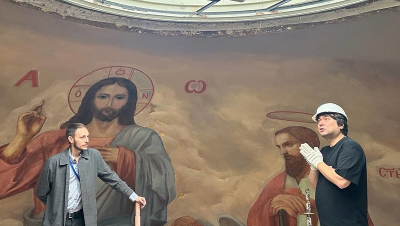 На 85% выполнили реставрацию живописи в Павловском соборе Гатчины