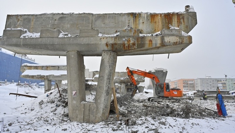 Реконструкцию путепровода у БЦ «Морион» планируют завершить в 2027 году