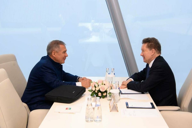 Минниханов обсудил с главой «Газпрома» Миллером реализацию проектов в Татарстане