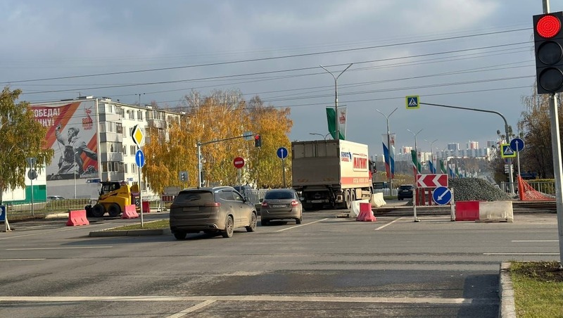Ремонт на трамвайном переезде на ул. Батенчука завершили в Челнах