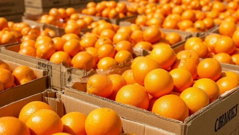 Ввоз 25 тонн заражённых апельсинов пресекли в морском порту Петербурга