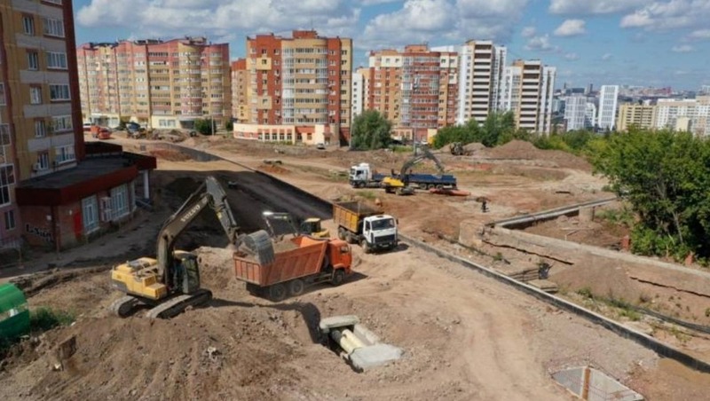 Реконструкцию улицы Рабкоров завершат к осени 2026 года в Уфе