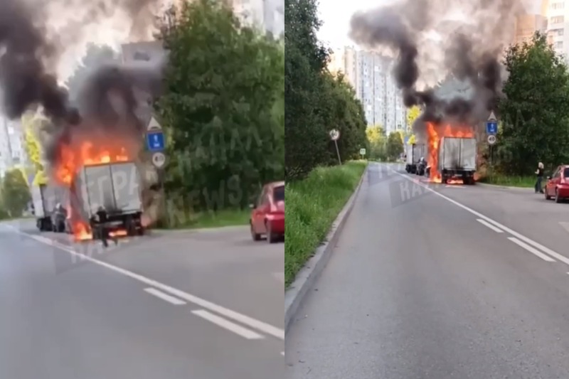В Казани на Фучика потушили «ГАЗель» после поджога