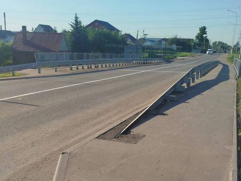 В Казани завершилось строительство моста в поселке Отары