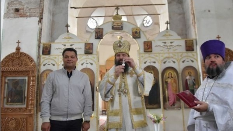 Нуриева удостоили епархиальной награды за работу на благо Спасского собора