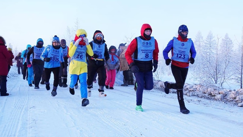 100 человек пробегут марафон при -50°C на границе с Магаданской областью