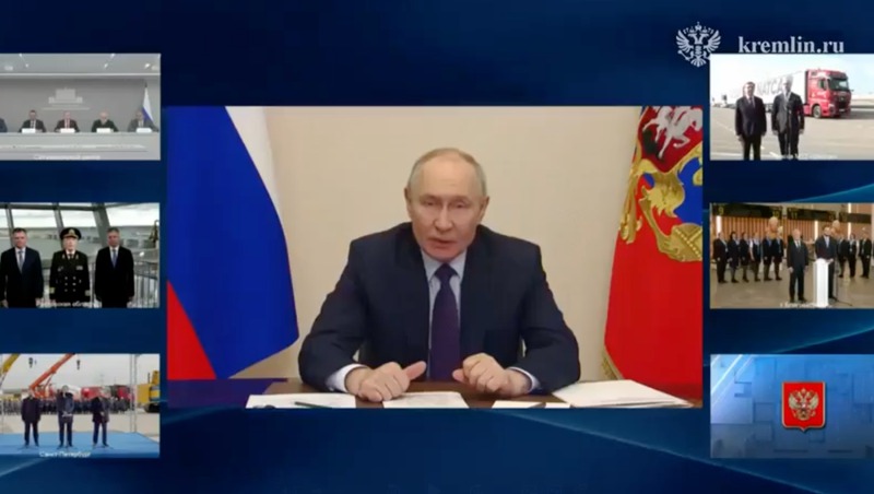 Путин дал старт новым этапам строительства Широтной магистрали в Петербурге