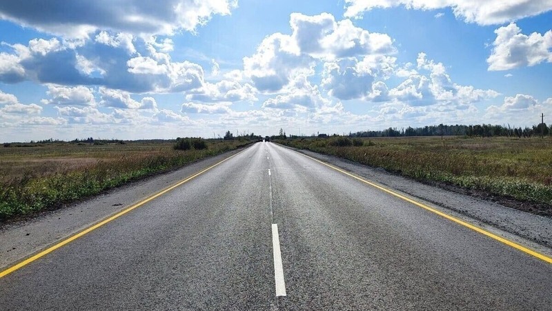 В Омской области открыли отремонтированный участок трассы Называевск – Исилькуль