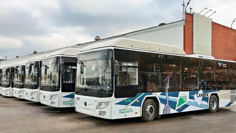 17 новых автобусов вышли на городской маршрут № 34 в Самаре