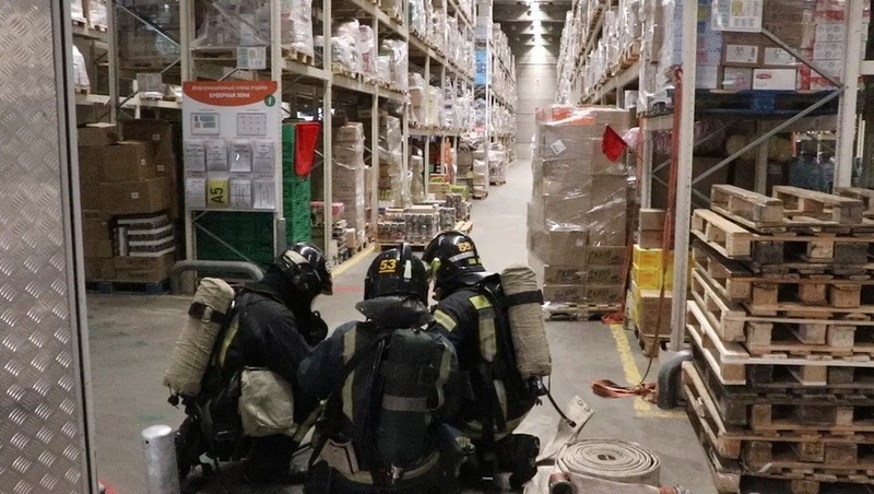 Масштабные учения МЧС прошли в гипермаркете «Глобус» во Владимире