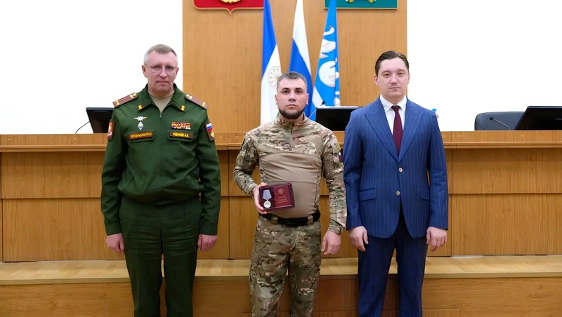 В.Путин наградил бойца из Башкирии медалью «За отвагу»