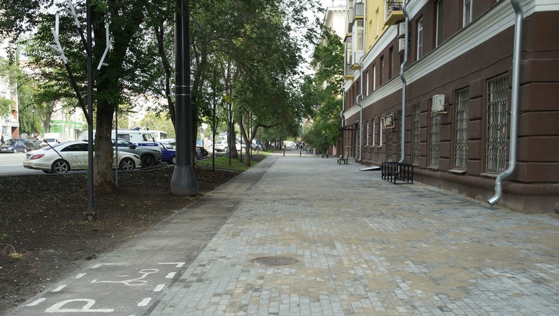 Продолжается благоустройство ул. Свободы в Челябинске