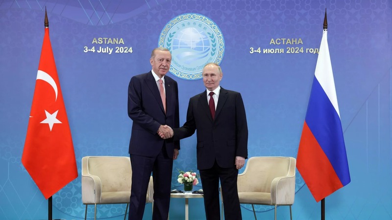 Путин и Эрдоган в Казани могут обсудить посредничество Турции по Украине