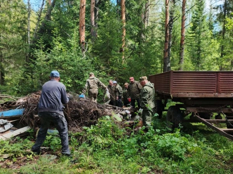 5 куб.м мусора вывезли с несанкционированной свалки в лесу Нижегородской области