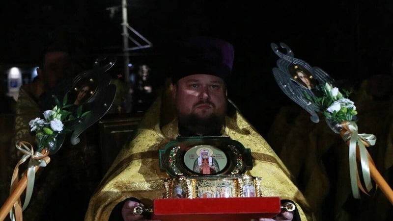 Хоценко и белорусская делегация почтили память святителя Тихона в Омске
