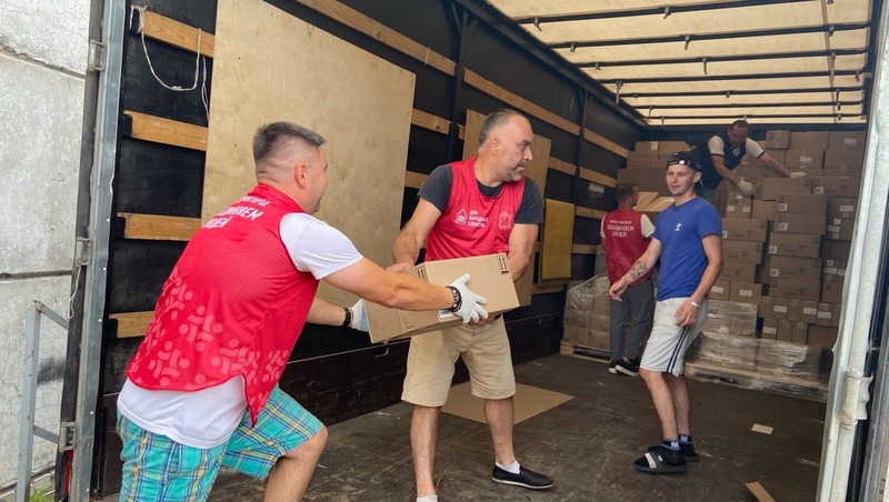 10 тонн гуманитарного груза доставили из Нижегородской области в Курск