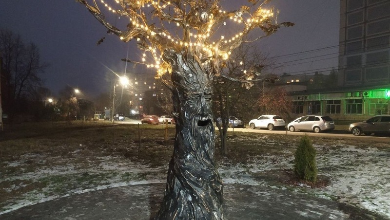 Новый арт-объект «Дуб желаний» установили в Канищеве в Рязани
