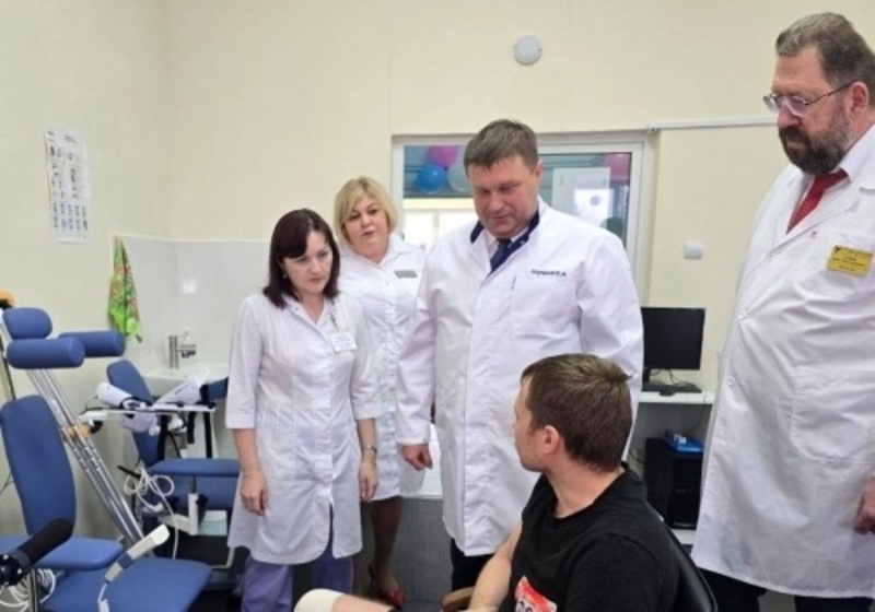 Завершени ремонт отделения мед. реабилитации в омской БСМП № 2