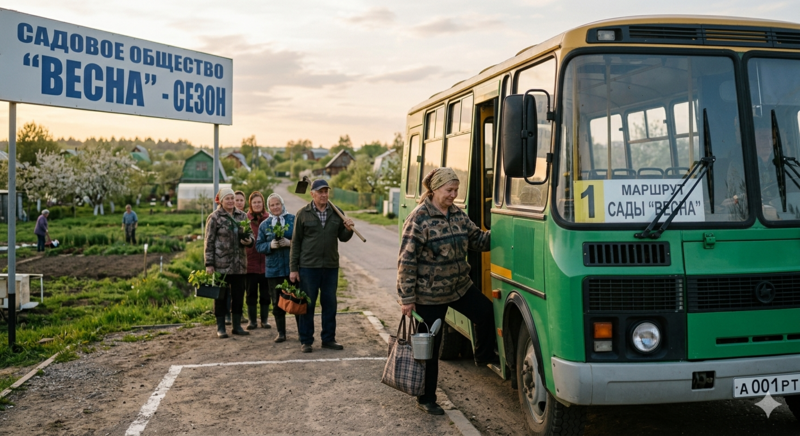 Автобусы до садовых обществ запустят с 27 апреля в Елабуге
