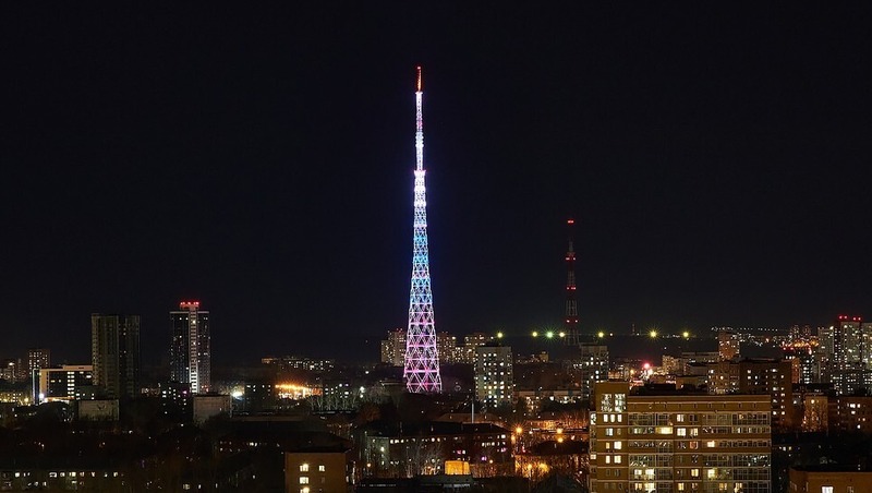 Праздничная подсветка в честь Дня конституции включится на телебашне 12 декабря в Перми
