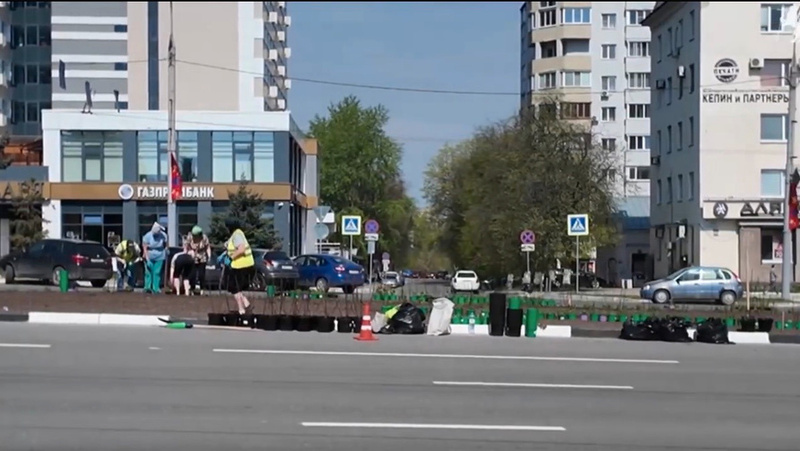 Во Владимире приступили к масштабному озеленению Садовой площади 