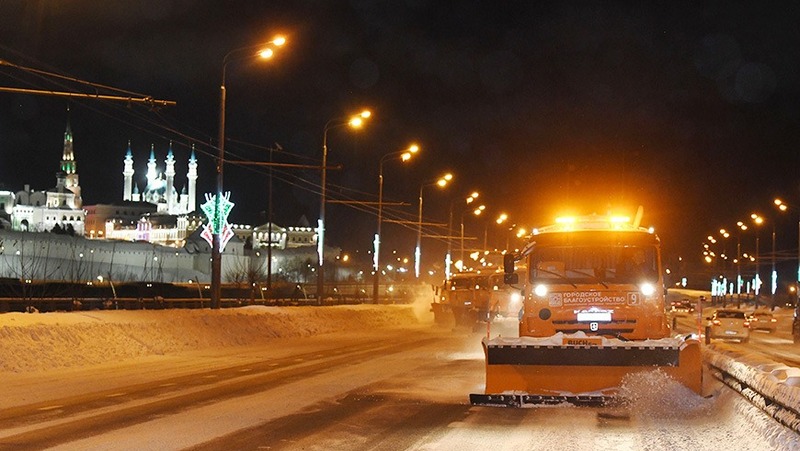 Более 6 тыс. тонн снега вывезли с улиц Казани за минувшие сутки