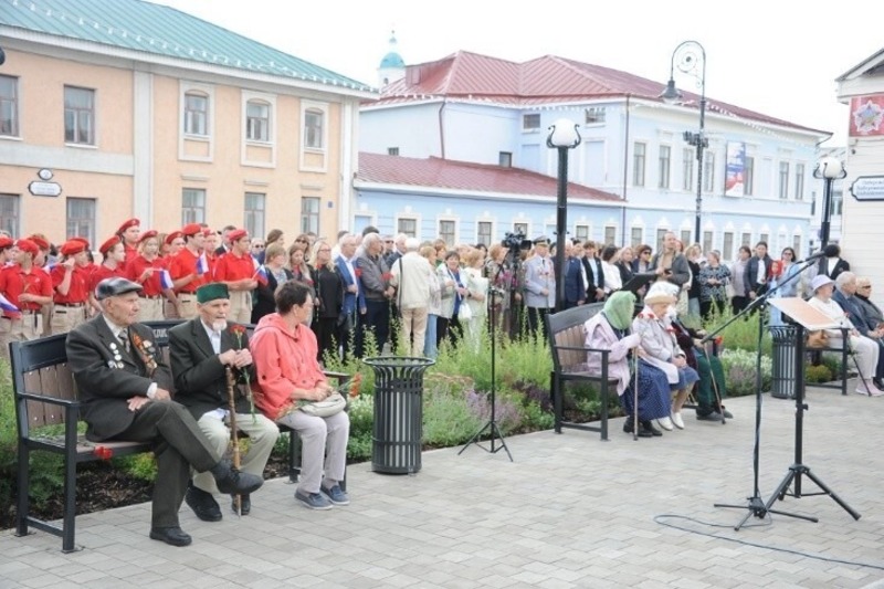 В Елабуге открыли Сквер памяти тружеников тыла