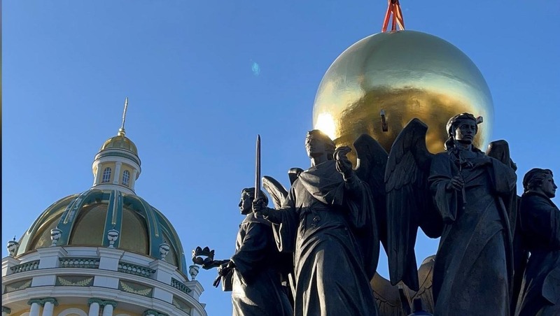 Монтаж скульптуры Архистратига Михаила стартовал в Челябинске