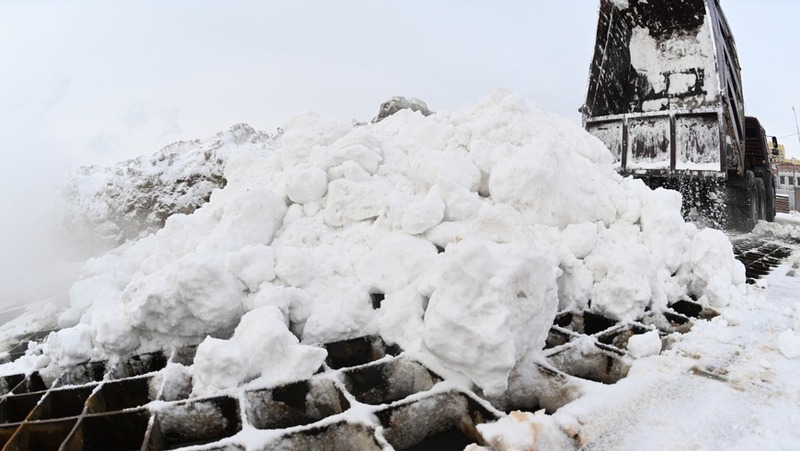 21 тыс. тонн снега приняли в снегоплавильных пунктах Казани за прошедшие сутки
