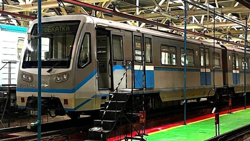 Электропоезд «Русич» вышел на линию в казанском метрополитене