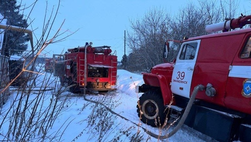 2 женщины погибли при пожаре в частном доме в Челябинской области