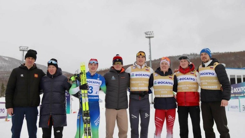 Сборная Татарстана завоевала золото на чемпионате России по лыжным гонкам в эстафете 4×7,5 км