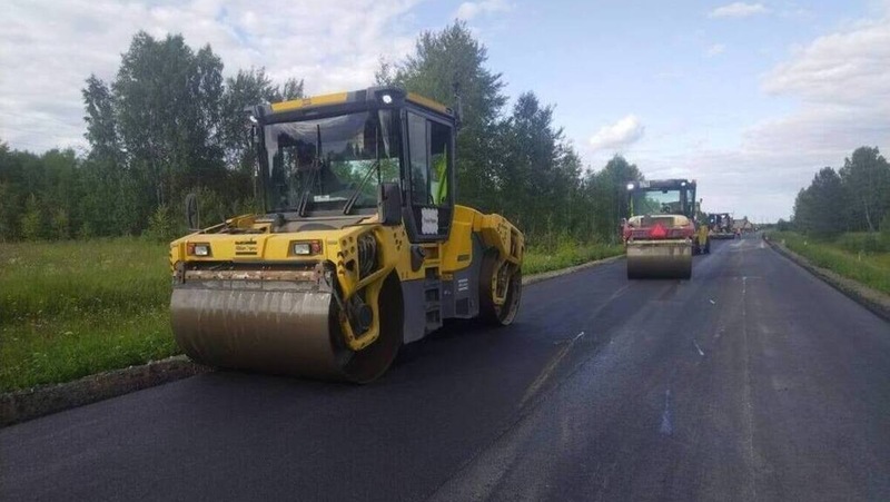 В Омском районе начали ремонт дороги к СНТ «Яблонька»