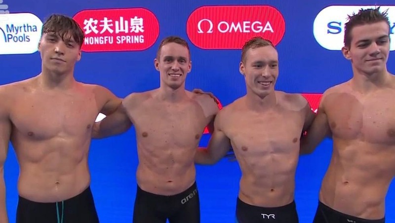 Петербургские пловцы — чемпионы мира в комбинированной эстафете 4×100 м