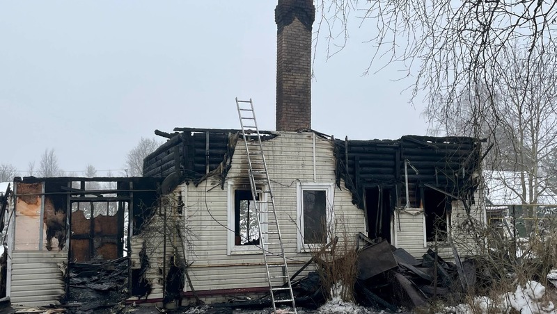 Блокадница и её сын погибли при пожаре в Ленобласти