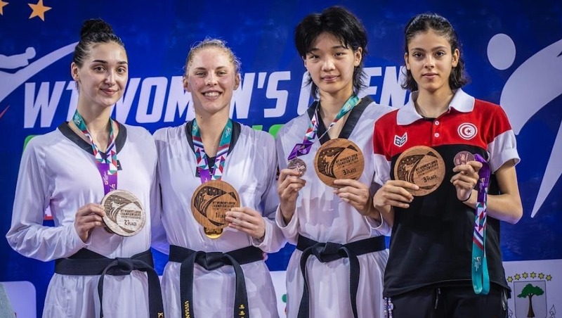 Петербурженка Лилия Хузина завоевала серебро на Открытом женском ЧМ по тхэквондо